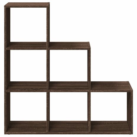 Kamerscherm / boekenkast 3-laags 99x29x99 cm hout bruin eiken 5