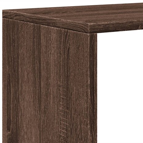 Kamerscherm / boekenkast 3-laags 99x29x99 cm hout bruin eiken 9
