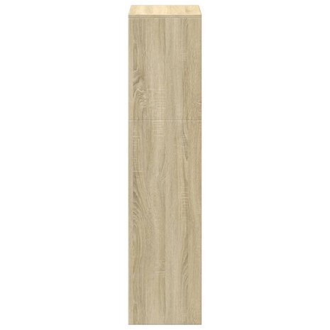 Kamerscherm / boekenkast 123x29x123 cm hout sonoma eiken 6