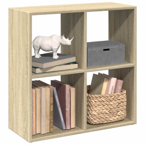 Kamerscherm / boekenkast 69,5x29x69,5 cm hout sonoma eikenkleur 1
