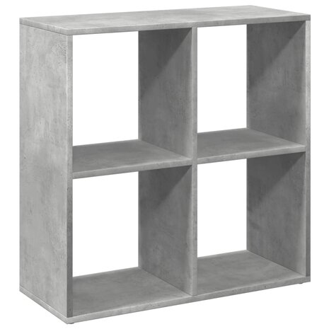 Kamerscherm / boekenkast 69,5x29x69,5 cm hout betongrijs 2