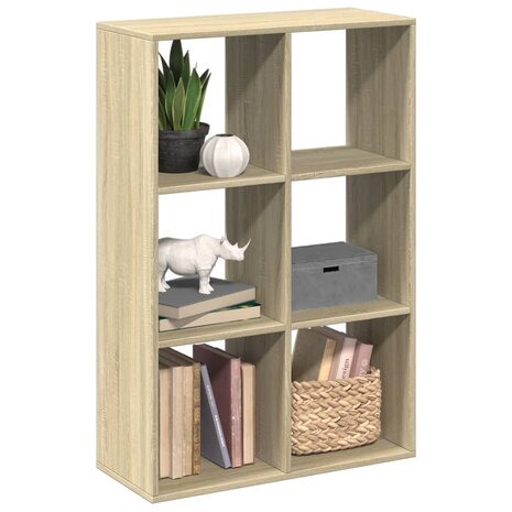 Kamerscherm / boekenkast 69,5x29x103,5 cm hout sonoma eiken 1
