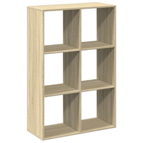 Kamerscherm / boekenkast 69,5x29x103,5 cm hout sonoma eiken 2
