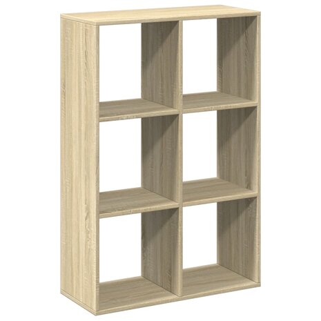 Kamerscherm / boekenkast 69,5x29x103,5 cm hout sonoma eiken 7