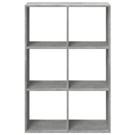 Kamerscherm / boekenkast 69,5x29x103,5 cm hout betongrijs 5