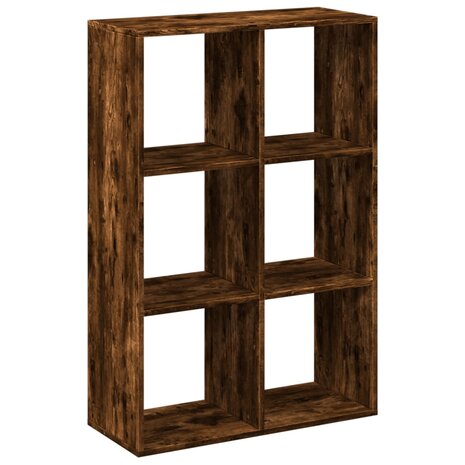 Kamerscherm / boekenkast 69,5x29x103,5 cm hout gerookt eiken 7