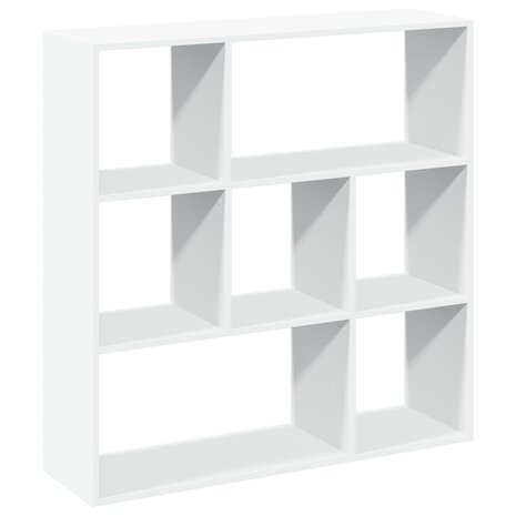 Kamerscherm / boekenkast 102x29x103,5 cm bewerkt hout wit 2