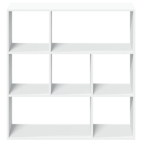 Kamerscherm / boekenkast 102x29x103,5 cm bewerkt hout wit 5