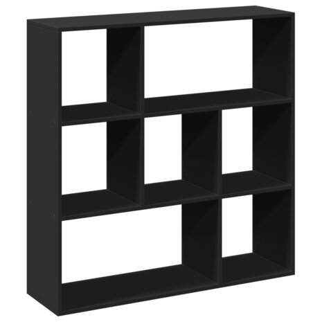 Kamerscherm / boekenkast 102x29x103,5 cm bewerkt hout zwart 2