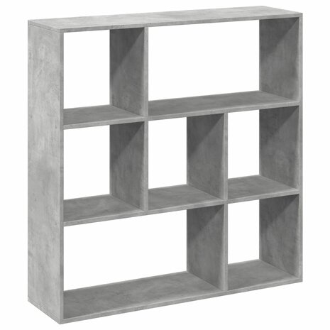 Kamerscherm / boekenkast 102x29x103,5 cm hout betongrijs 2