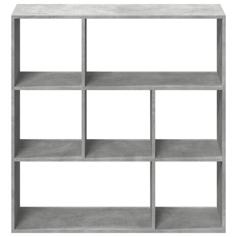 Kamerscherm / boekenkast 102x29x103,5 cm hout betongrijs 5