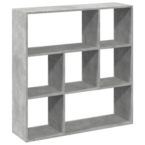 Kamerscherm / boekenkast 102x29x103,5 cm hout betongrijs 7