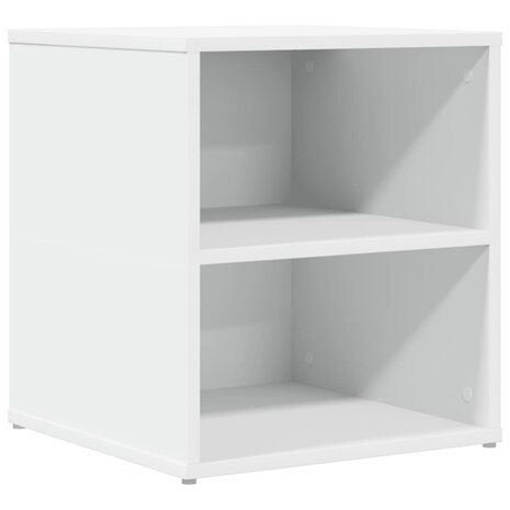 Hoekkast 200x40x45 cm bewerkt hout wit 7