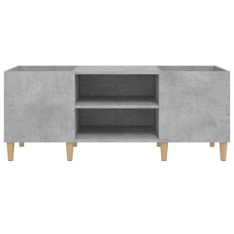 Platenkast 121x38x48 cm bewerkt hout betongrijs 5