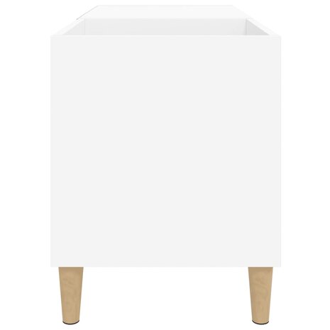 Platenkast 84,5x38x48 cm bewerkt hout wit 6