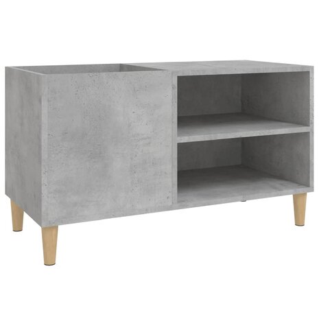Platenkast 84,5x38x48 cm bewerkt hout betongrijs 2