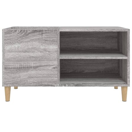 Platenkast 84,5x38x48 cm bewerkt hout grijs sonoma eikenkleurig 5
