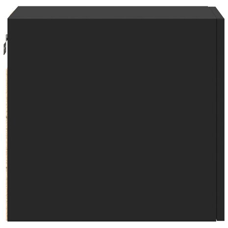 Wandkast 30x42,5x40 cm bewerkt hout zwart 6