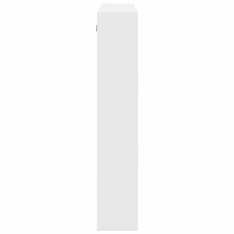 Wandkast 80x15x80 cm bewerkt hout wit 5
