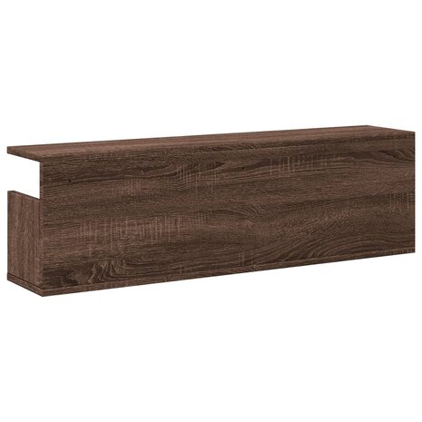 Wandkast 100x20x30 cm bewerkt hout bruin eikenkleur 6