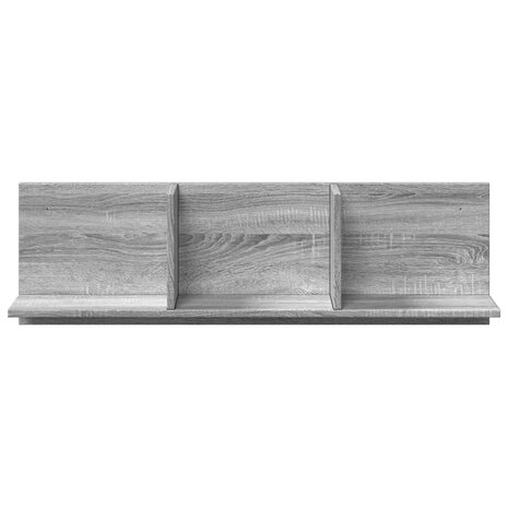 Wandkast 100x16,5x30 cm bewerkt hout grijs sonoma eikenkleurig 4