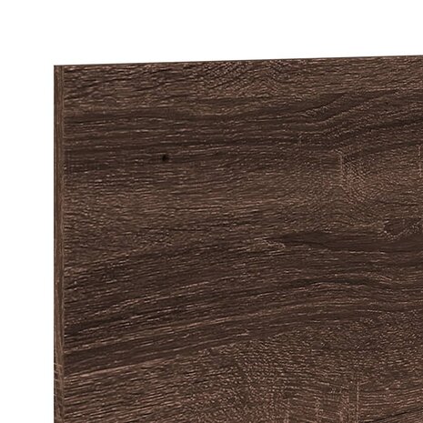 Wandkast 100x16,5x30 cm bewerkt hout bruin eikenkleur 7