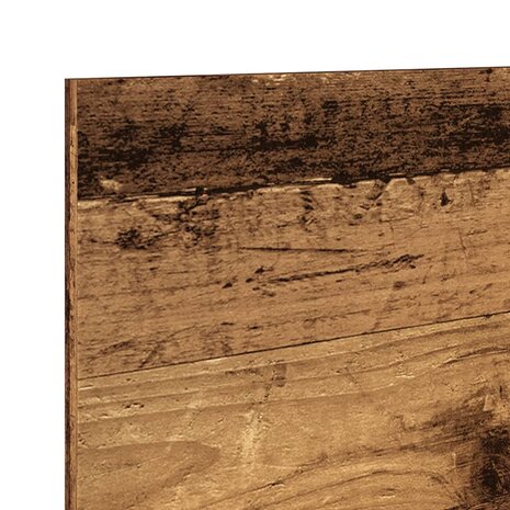 Wandkast 100x16,5x30 cm bewerkt hout oud houtkleurig 7