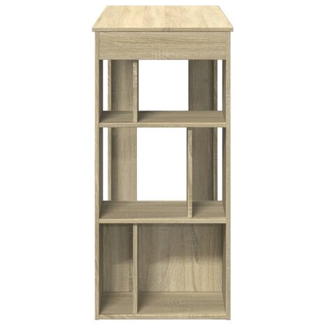 Bartafel met rekken 102x50x103,5 cm hout sonoma eikenkleur 5