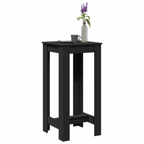 Bartafel 51x50x103,5 cm bewerkt hout zwart 1