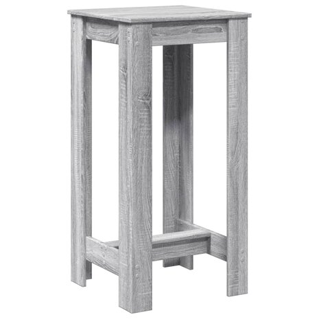 Bartafel 51x50x103,5 cm bewerkt hout grijs sonoma eikenkleurig 2