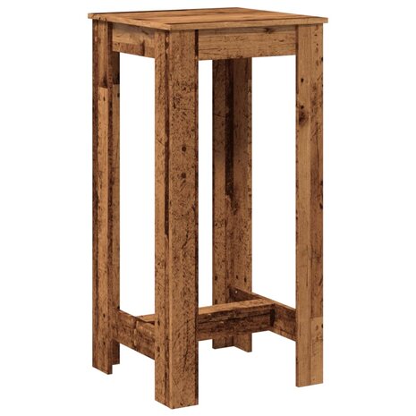 Bartafel 51x50x103,5 cm bewerkt hout oud houtkleurig 2