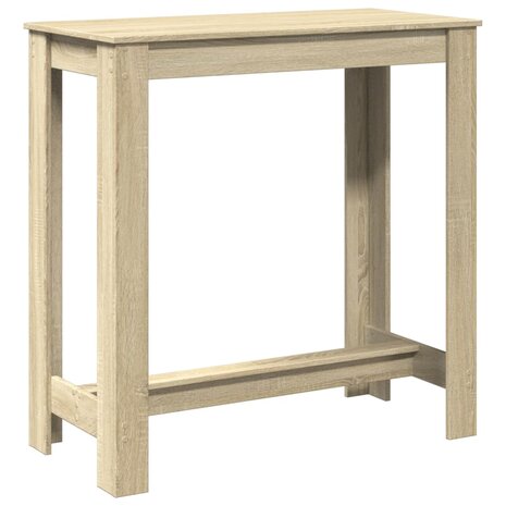 Bartafel 102x50x103,5 cm bewerkt hout sonoma eikenkleurig 2