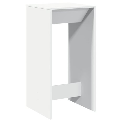 Bartafel 51x50x103,5 cm bewerkt hout wit 6