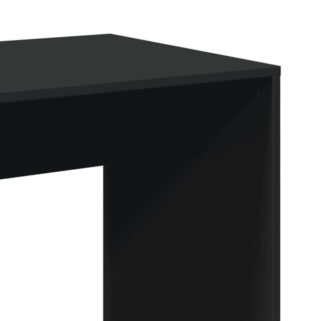 Bartafel 51x50x103,5 cm bewerkt hout zwart 7