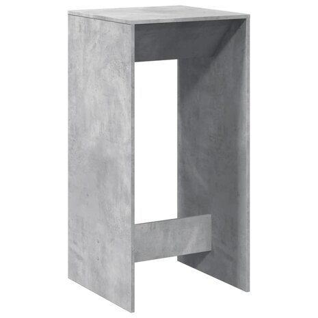 Bartafel 51x50x103,5 cm bewerkt hout betongrijs 2