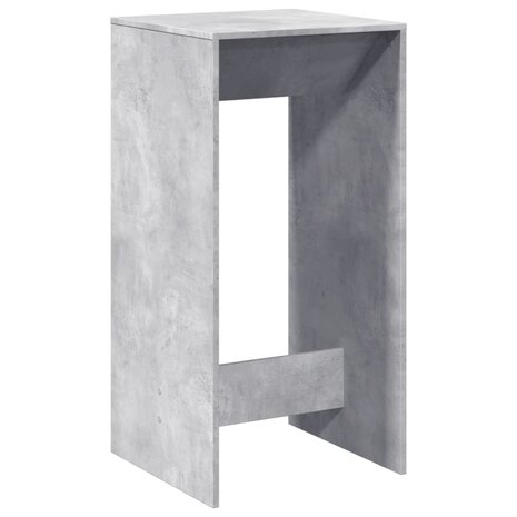 Bartafel 51x50x103,5 cm bewerkt hout betongrijs 6