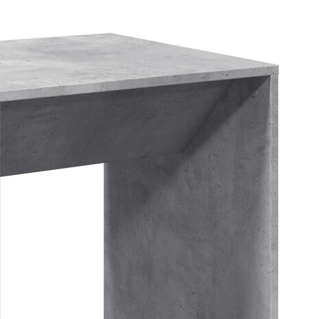 Bartafel 51x50x103,5 cm bewerkt hout betongrijs 7