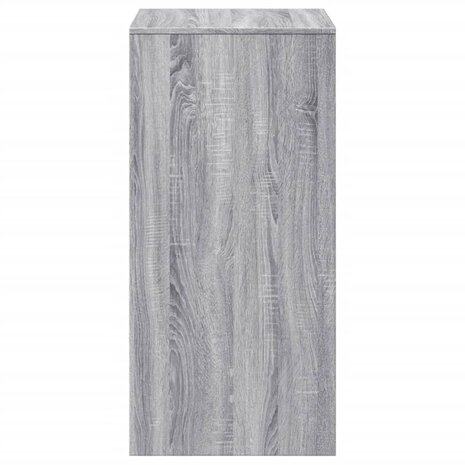 Bartafel 51x50x103,5 cm bewerkt hout grijs sonoma eikenkleurig 5