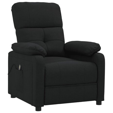 Massagestoel stof zwart 2
