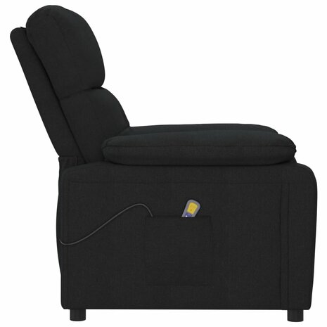 Massagestoel stof zwart 4