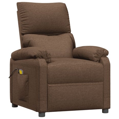 Massagestoel stof bruin 2