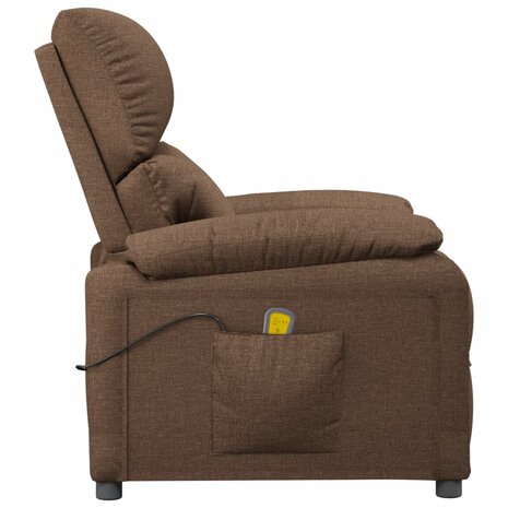 Massagestoel stof bruin 4