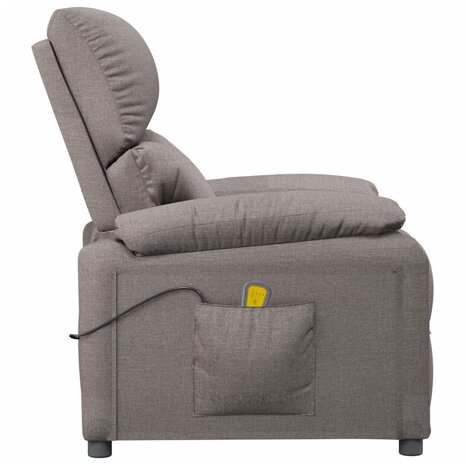 Massagestoel stof taupe 4