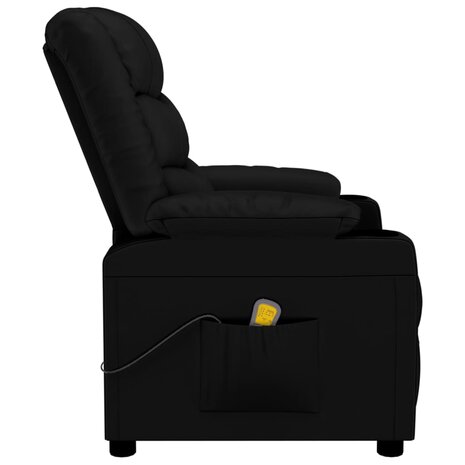 Massagestoel kunstleer zwart 4