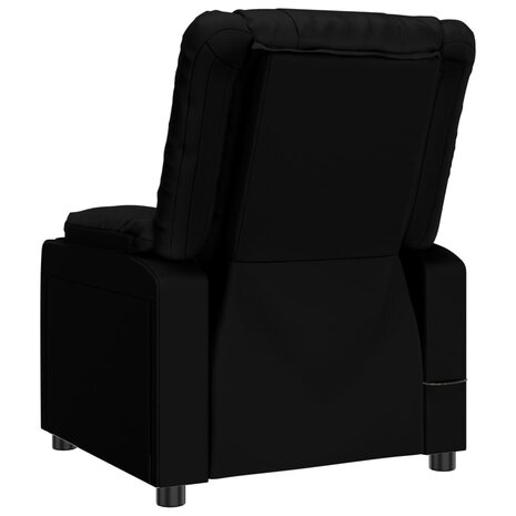 Massagestoel kunstleer zwart 5