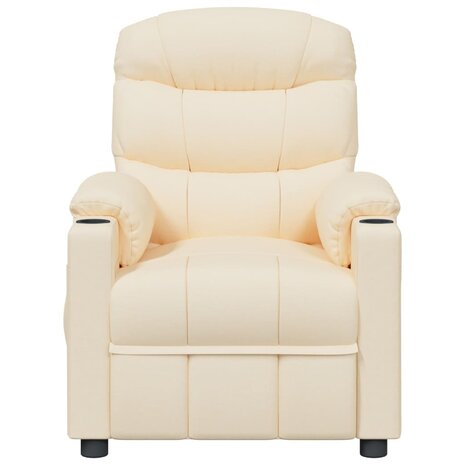 Massagestoel stof crèmekleurig 3