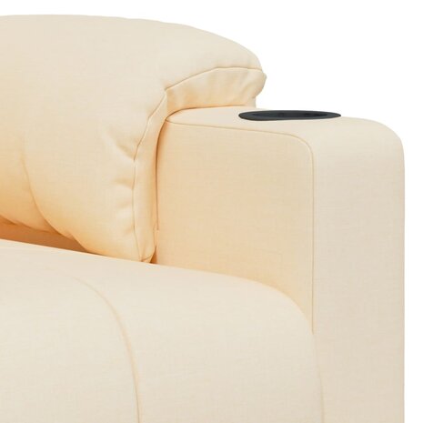 Massagestoel stof crèmekleurig 7