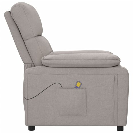 Massagestoel stof taupe 4