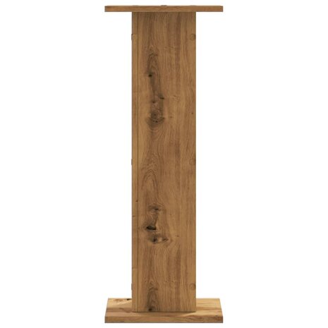 Speakerstandaards 2 st 30x30x80 cm hout artisanaal eikenkleurig 4