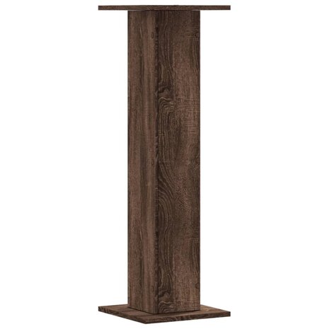 Speakerstandaards 2 st 30x30x95 cm bewerkt hout bruin eiken 6